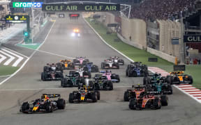Start of the Bahrain Formula One Grand Prix 2023.
