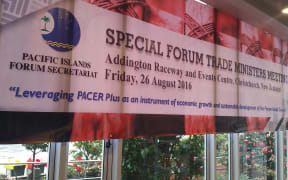 Trade ministers from Pacific Island Forum countries, including Australia and New Zealand, meet in Christchurch to discuss PACER plus.