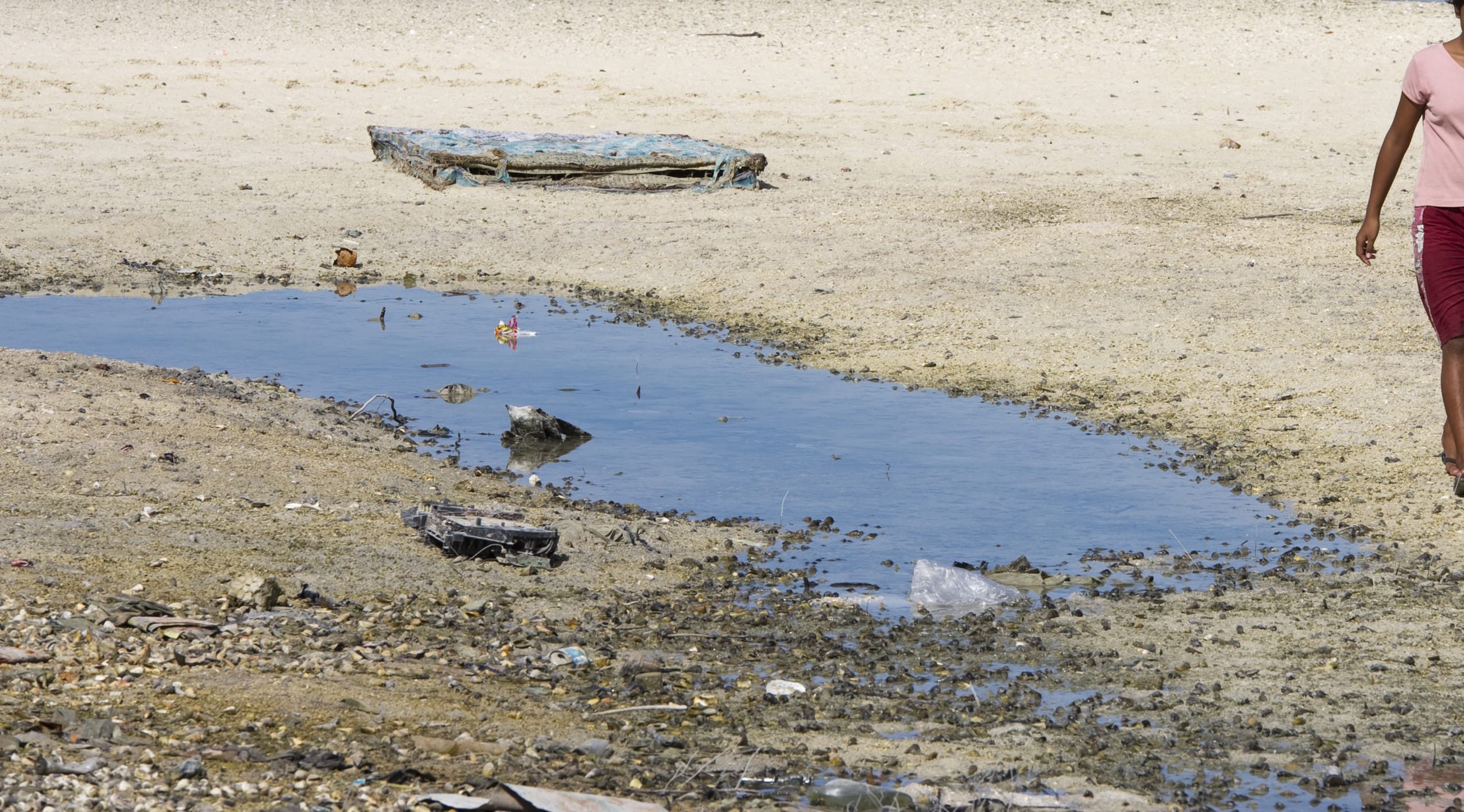 Tebikenikora, a village in the Pacific island nation of Kiribati. September 5 2011