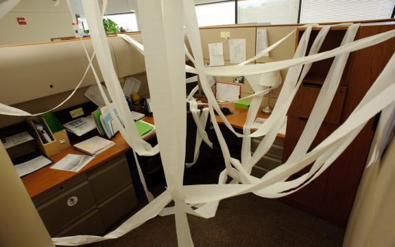 Toilet paper in office