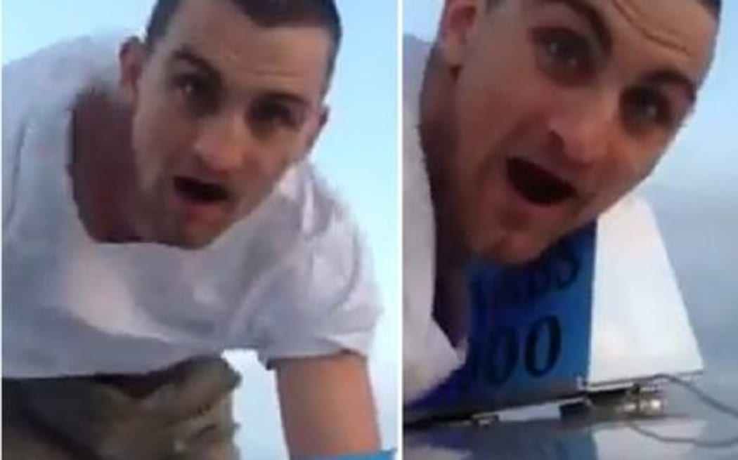 Johnny Bennett was found guilty of criminal nuisance for car-surfing over the Auckland Harbour Bridge.
