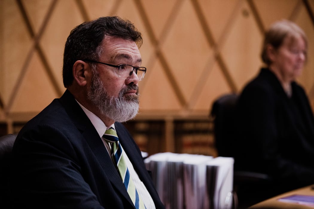 The Honourable Justice Joe Williams at a Supreme Court hearing on whether an appeal for the convicted child sex offender, Peter Ellis, should continue after his death based on tikanga Māori.