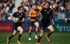 Brad Weber of the All Blacks during the 3rd Bledisloe Cup test match at Optus Stadium between Australia v New Zealand All Blacks. Perth, Australia on Sunday 5th September 2021.