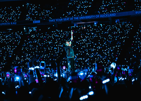 Coldplay perform at Auckland's Eden Park on November 14, 2024.