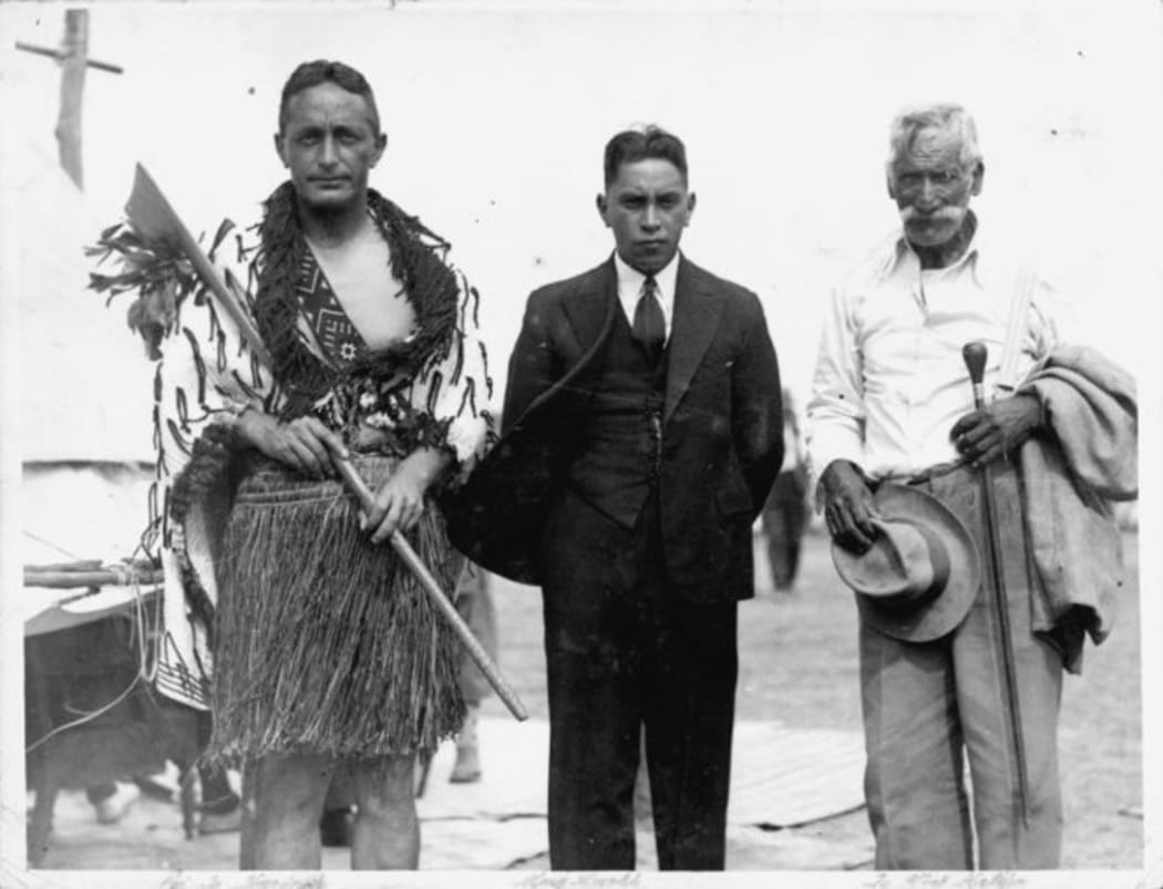 King Koroki Te Rata Mahuta Tawhiao Potatau Te Wherowhero and others. Roydhouse, Garth Sutherland, 1912-1981 :Photographs. Ref: PAColl-0671-01. Alexander Turnbull Library, Wellington, New Zealand. http://natlib.govt.nz/records/22908707