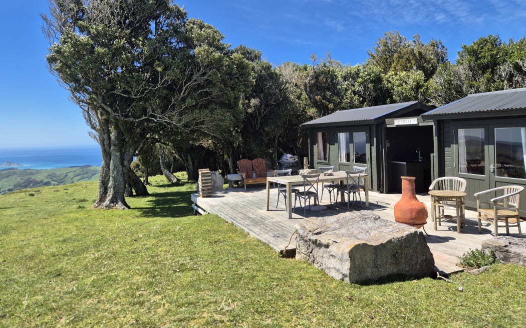 The cabins were originally built for the family as a Covid project, but are now available as on-farm accommodation.