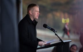 Chris Hipkins speaks at the opening of Fieldays 2023