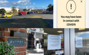Covid-19 testing queues have stretched more than a kilometre long in places, while the original Pullman hotel case has been found.