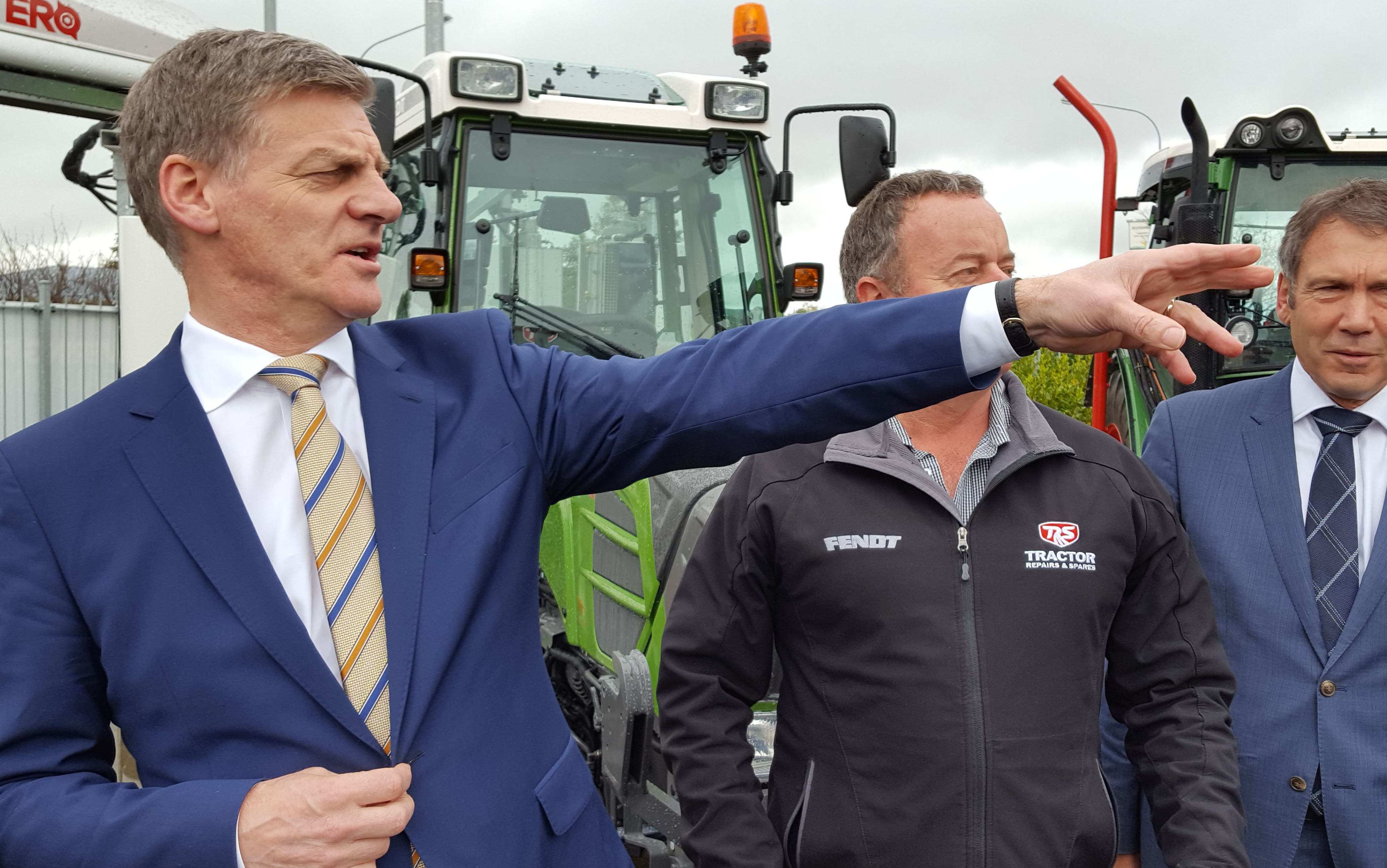 Bill English on the campaign trail.