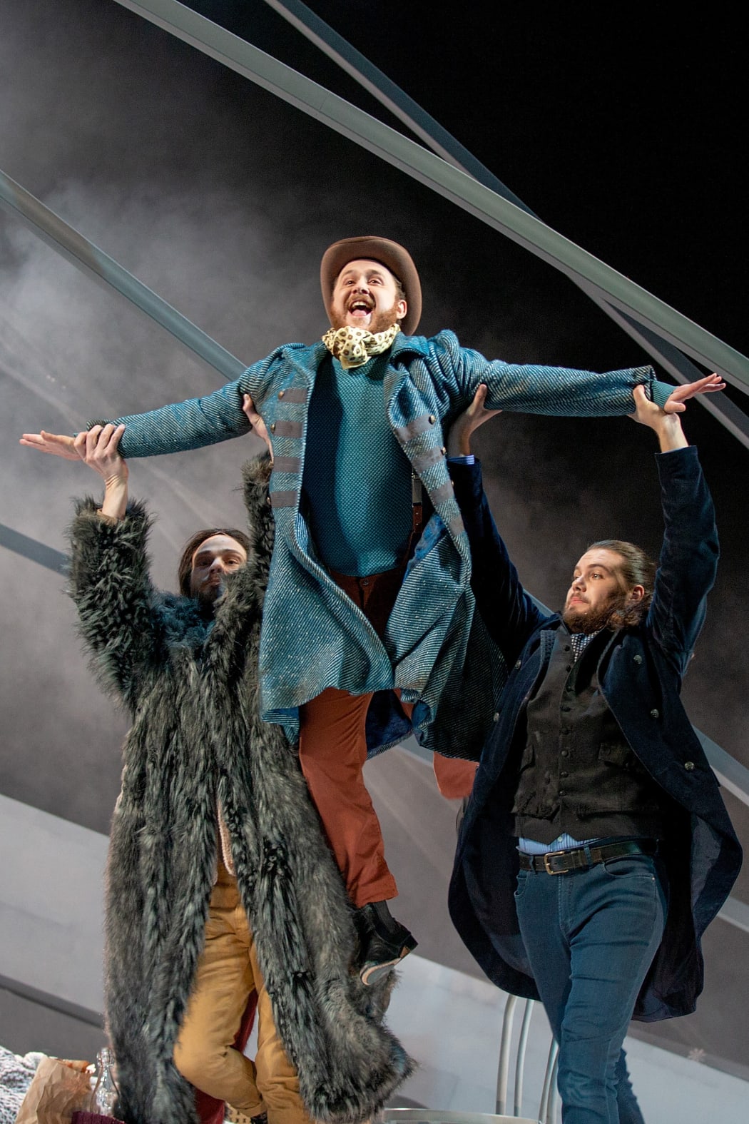 Julien Van Mellaerts as Schaunard in New Zealand Opera's La bohème