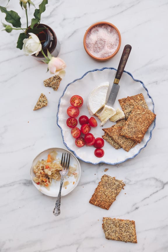 Seeded Crackers from Homemade by Eleanor Ozich