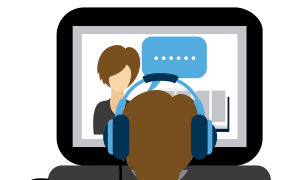 e-learning concept design, vector illustration eps10 graphic