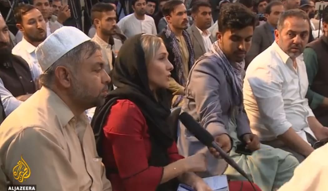 Charlotte Bellis asks a Taliban spokesperson about its commitment to rights for women.