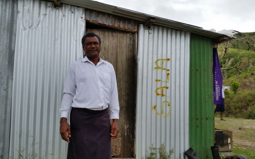 Sairusi Vunisa is still waiting for materials for his leaky home.