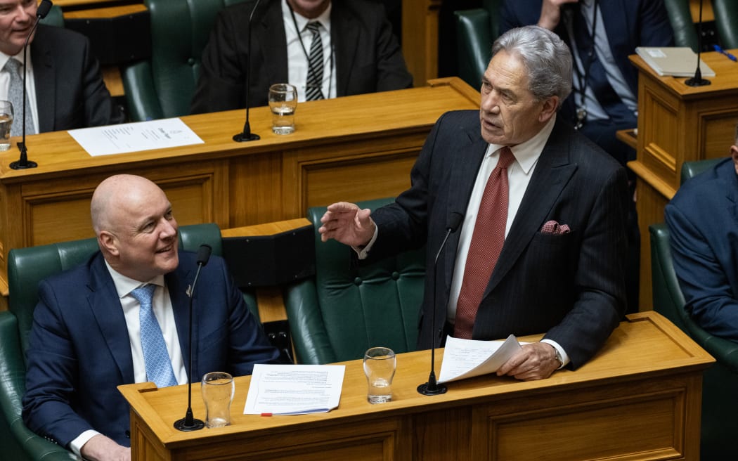 New Zealand First leader, Winston Peters speaking in the Budget Debate.