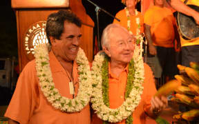 Edouard Fritch and Gaston Flosse in 2013