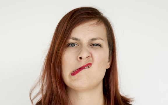 woman being silly