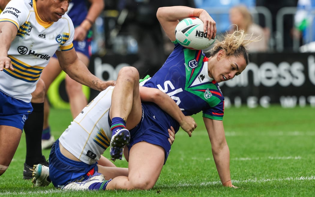 Apii Nicholls (captain) of the Warriors, One New Zealand Warriors Women v Parramatta Eels Women.