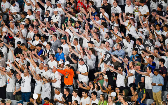 New Zealand fans and supporters during the New Zealand All Whites v New Caledonia, FIFA World Cup 2026 qualifier, Eden Park.