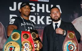 Joseph Parker, right, and Anthony Joshua are set to meet in a world heavyweight unification bout in Cardiff.