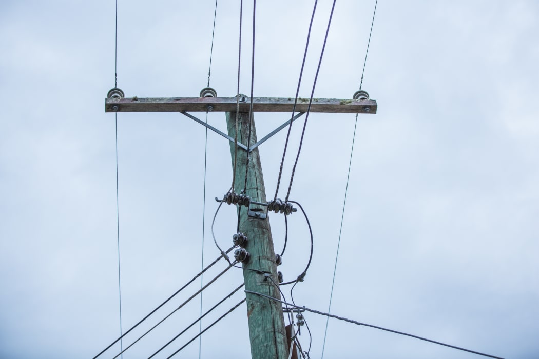 Power lines in the Hawkes Bay area.