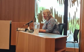 Schroder family spokesperson Jenny Keoghan, who was Kimberley Schroder's best friend at the coronial inquest in Christchurch on 14 November 2022.