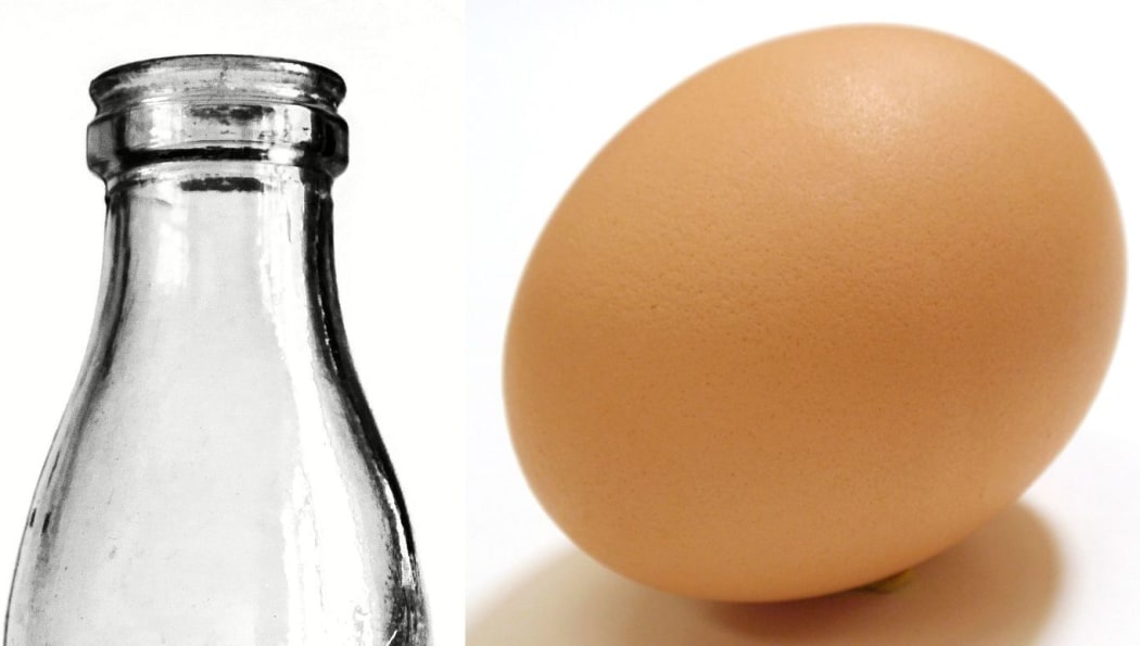 bottle and egg