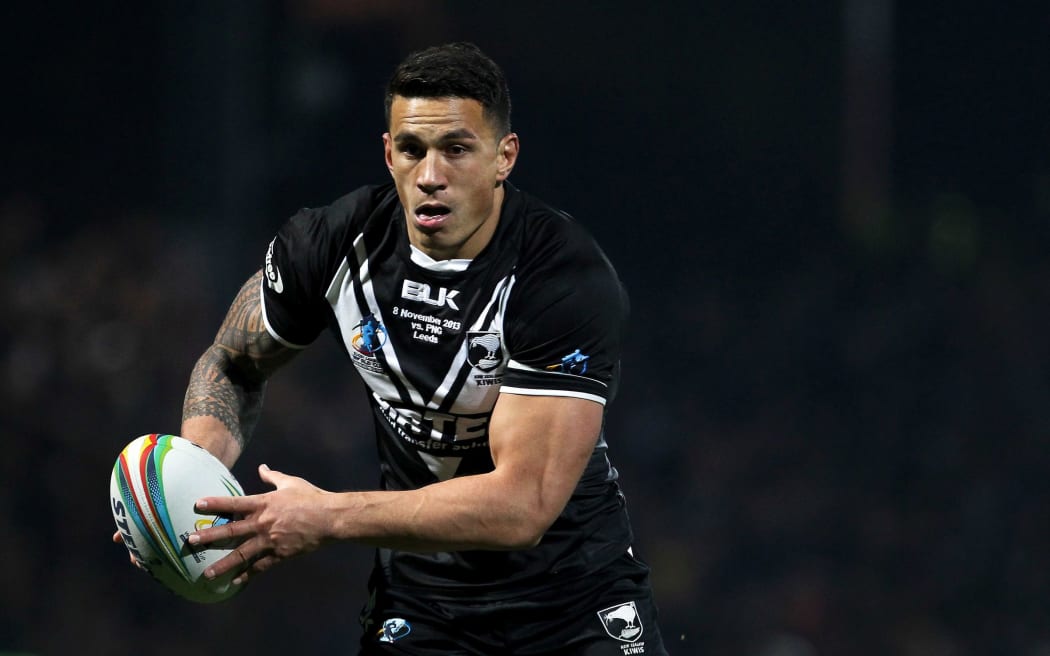 Sonny Bill Williams playing for the Kiwis 2013.