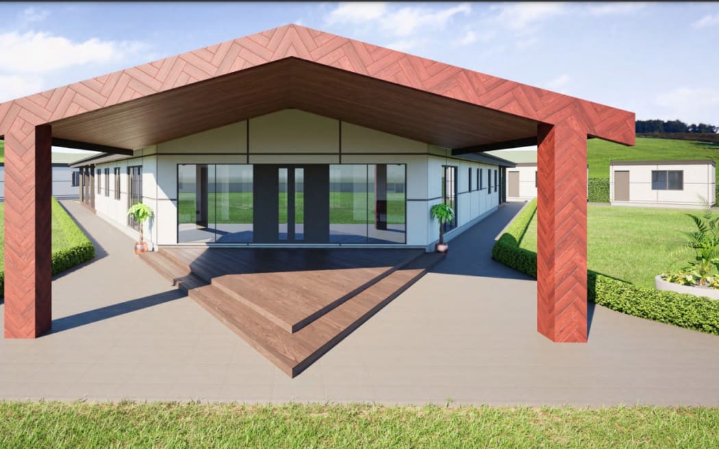 What the proposed new site at Waikite Valley will look like. Photo / Supplied