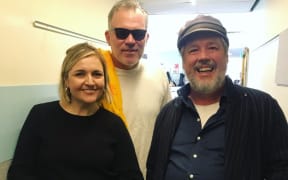 Music101's Charlotte Ryan with MC Slave and Joe Lindsay of Fat Freddy's Drop