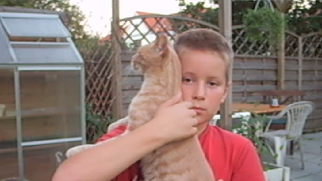 Lukas Dam as a child.