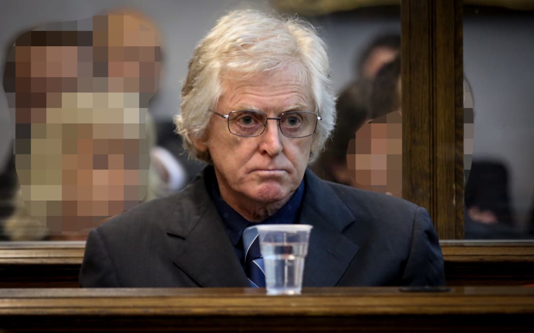 Michael Preston at the High Court in Wellington about to be sentenced for the murder of Mei Fan.