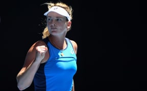American tennis player Coco Vandeweghe after winning her quarter-final against Garbine Muguruza