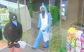 Police said the men held up a 0 petrol station in Rolleston.