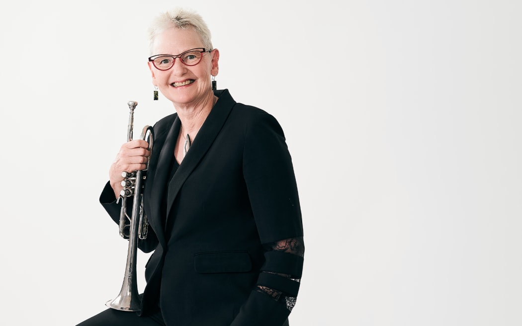 Trumpet player Cheryl Hollinger