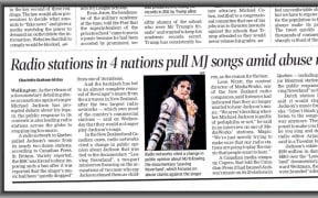 The Times of India reports New Zealand radio becoming Michael Jackson-free.