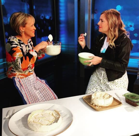 Charlotte Ryan and Hilary Barry, during Charlotte's time on TV3's Paul Henry Show