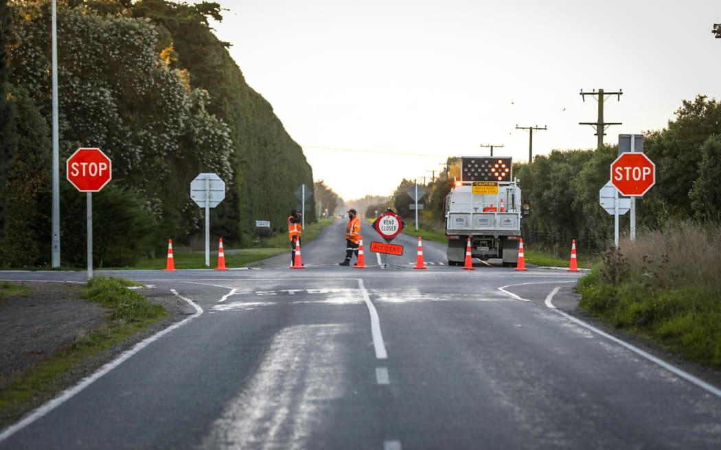 Emergency services responded to the incident between Newtons Road and Dawsons Road in Templeton this afternoon.