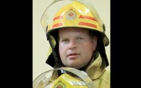 Volunteer firefighter Blair Halder.
