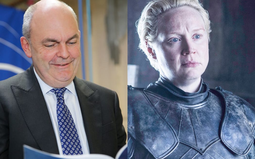 Steven Joyce and Brienne of Tarth.