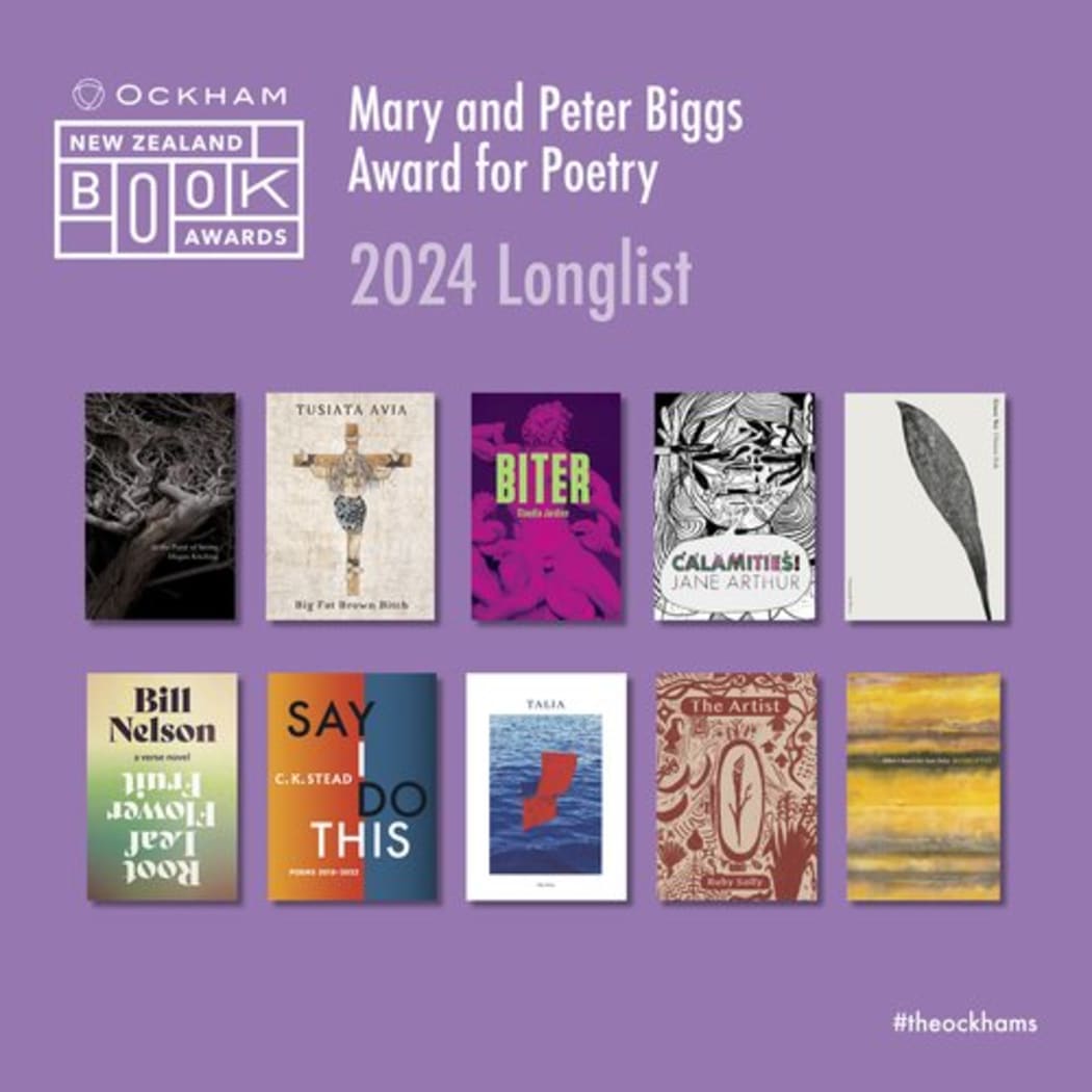 Ockham Book awards long list collage - poetry