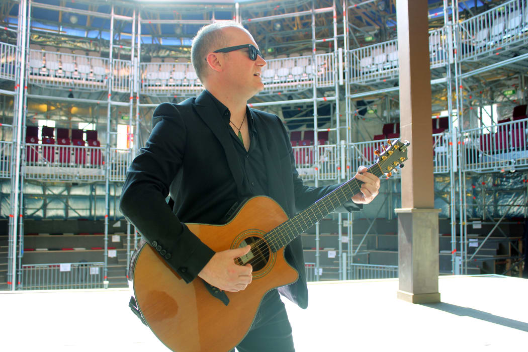 Paul McLaney at the Pop-Up Globe