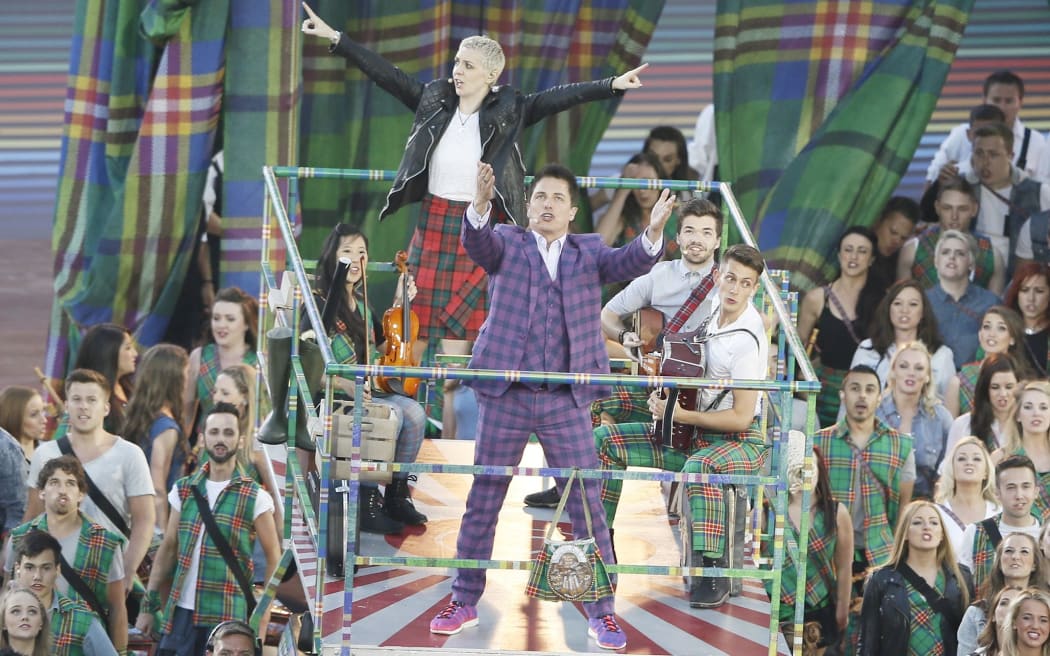 The opening ceremony of the 2014 Commonwealth Games, in Glasgow.