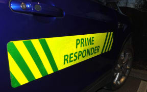 Signs convert an ordinary car into a rural emergency response vehicle.