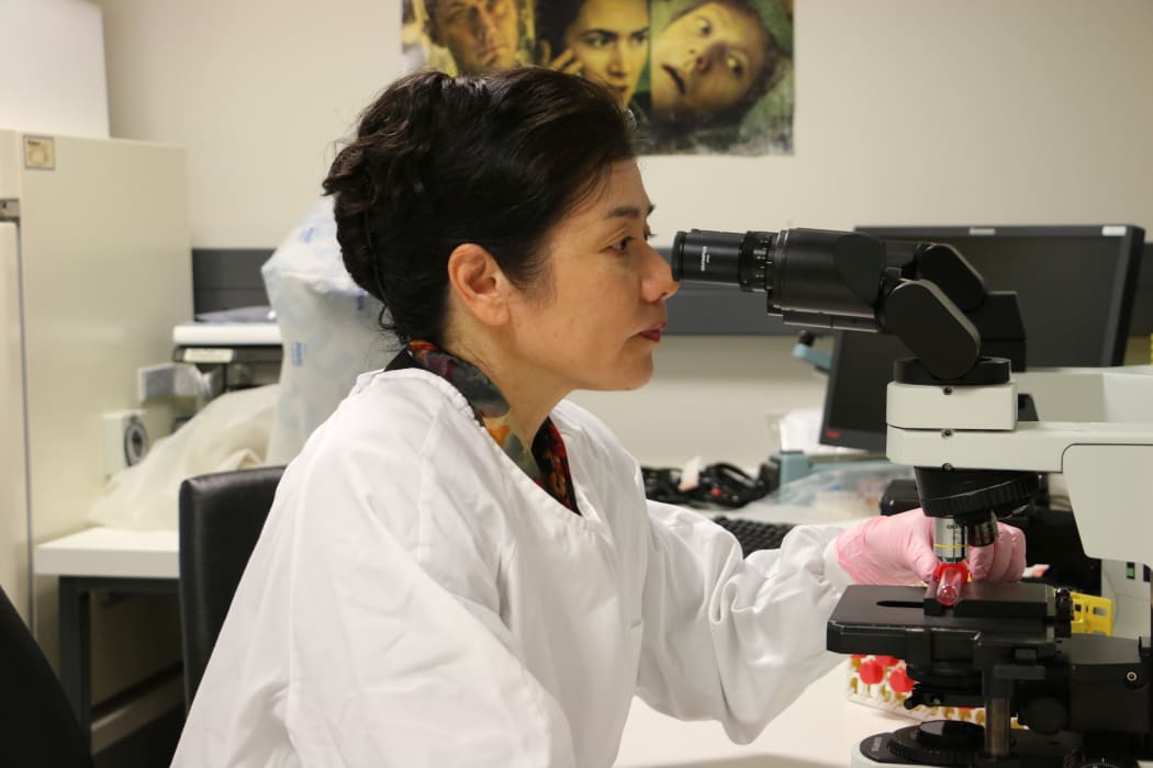 Dr Sue Huang at the World Health Organisation's National Influenza Centre in Wellington