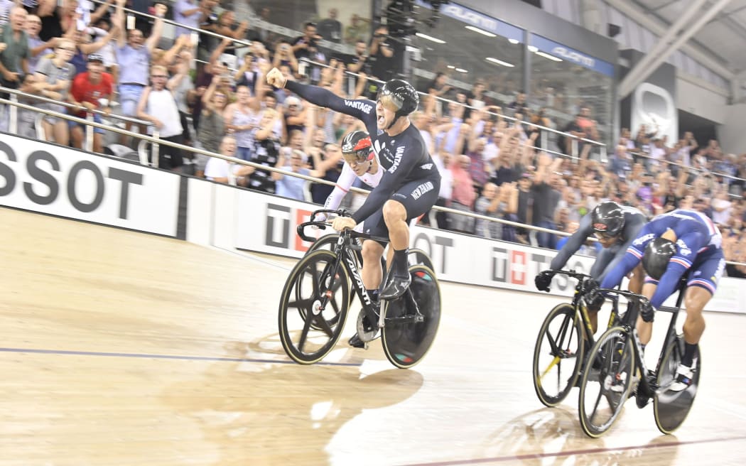 New Zealand track cyclist Eddie Dawkins