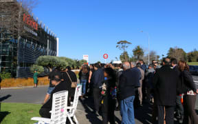 An official pōwhiri welcomed iwi leaders, politicians and school children at the opening of the new building.