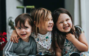 three cute kids