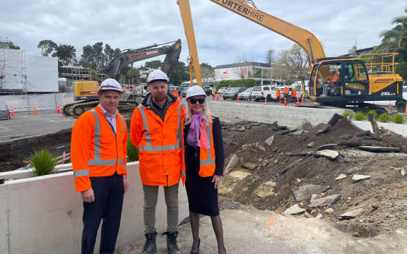 A hole the size of a tennis court has appeared in St George’s Bay Rd Parnell, after severe weather and lots of rain. The damage we see is the result of saturated grounds over a long period of time.