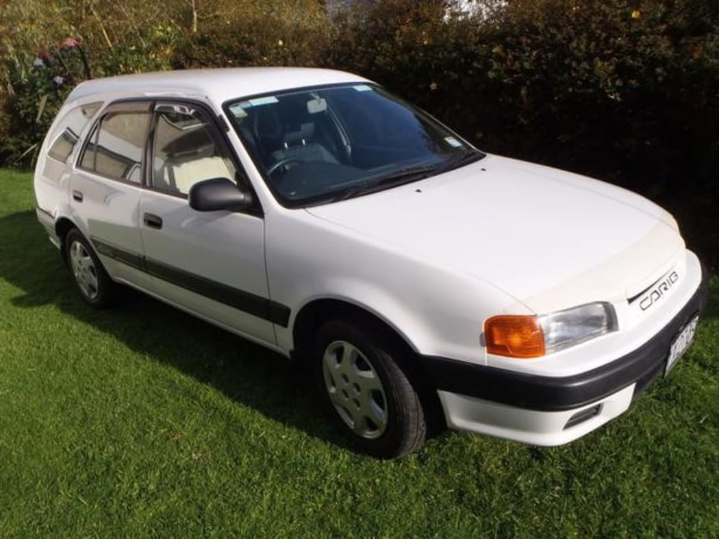 The Toyota seized by police.